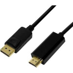 logilink-cv0128-video-kabel-adapter-3-m-displayport-hdmi-type-a-standaard-zwart